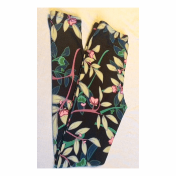 Black Floral Leggings