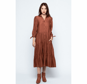 Brown Midi Dress