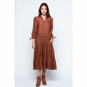Brown Midi Dress