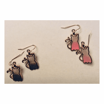 Cat Glazed Earrings