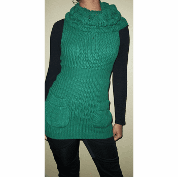Criss Cross Green Sweater