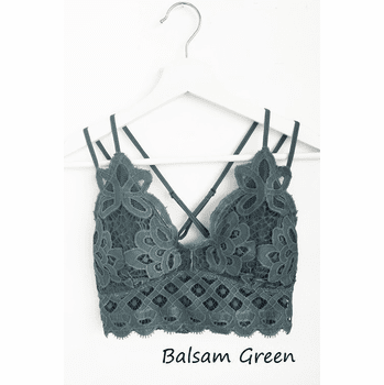 Crochet lace bralette