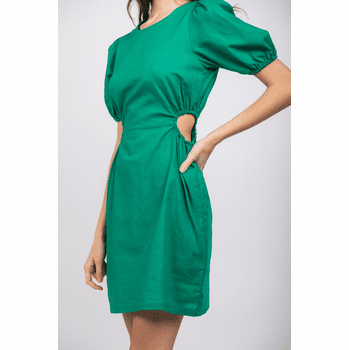 Green Cut-Out Dress