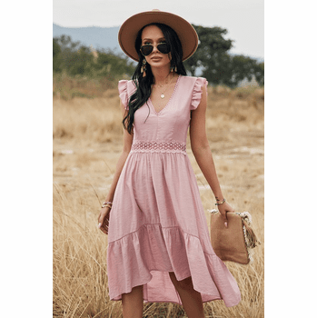 High-Low Pink Dress