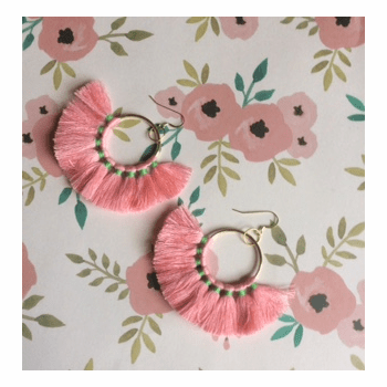 Hoop Tassel Earrings