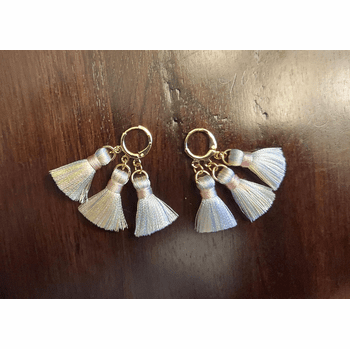 Huggie Tassel Earrings