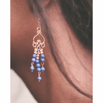 Lapis Chandelier Earrings