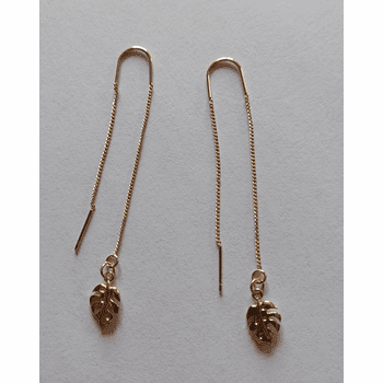 Plant Threader Earrings