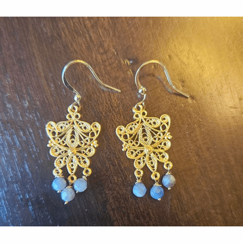 Sunlit Blue Filigree