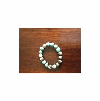 Turquoise Bracelet with Silver Bead