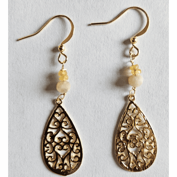 Yellow Sapphire Earrings