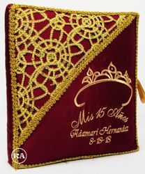 Quinceanera "Mis 15 Anos" Photo Album with Tiara