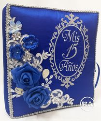 Quinceanera Photo Album with Foam Flowers