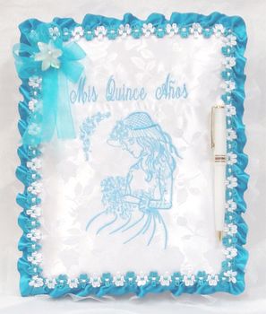Quinceanera Guest Book w/ Young Lady