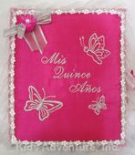 Quinceanera Guest Book with Butterflies