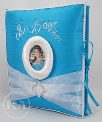 Quinceanera Guest Book with Picture Frame