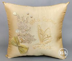 Quinceanera Kneeling Pillow w/ butterfly