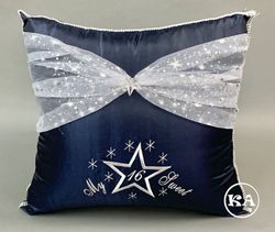 Quinceanera Kneeling Pillow - Stars Themed