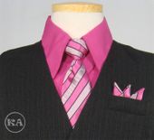 4-pc Fuchsia Boys' Vest Suit Set 