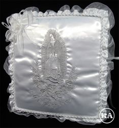 Guest Book with Virgin Mary White with Silver
