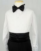 Ring Bearer Black Tuxedo with Tail