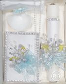 5-pc Girls Baptism Candle  - White