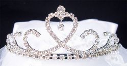 First Communion Tiara Veil with Virgin Mary  