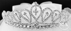 Nice First Communion Tiara Veil 