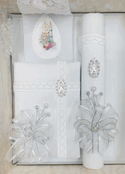 Girls First Communion Candle Gift Set - (girl)