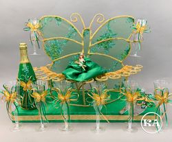 Butterfly Quinceanera Brindis Set