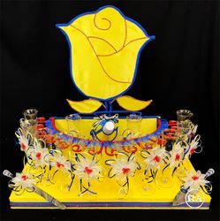 Beautiful Quinceanera Brindis Set - Yellow