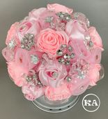 Angel Quinceanera Bouquet Blush with Gold