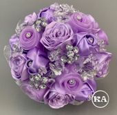Baby Blue Quinceanera Bouquet a-0030