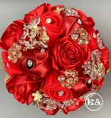 Baby Blue Quinceanera Bouquet a-0030