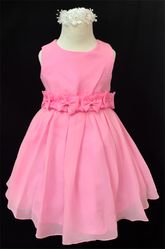 Baby Girl Bubblegum Dress with Flowers (sold out)