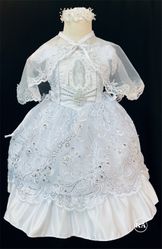 Baptism Dress with Virgin Mary