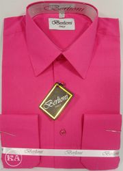Berlioni Men's shirt Fuchsia.