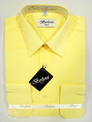 Berlioni Men's Shirt Lemon Color.