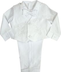 5-pc Boys' Baptismal Suit Set w/ Bow Tie - (Sold out)
