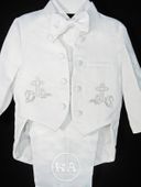 Boys' Baptismal Set w/ Bow Tie - White