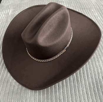 Cowboy Mexico Hat Brown Suede Color