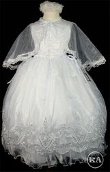 Catholic Flowing Ruffle Baptism Dress (sold out)