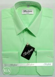Chambelanes Fancy Shirt in Lime-Mint Color.