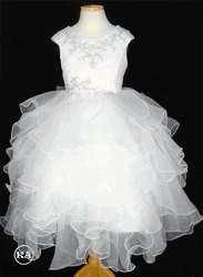 Beautiful Christening Gown with Organza Layers 