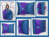 Clarisa 21 inch Quinceanera Doll in White/Blue Dress