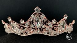 Deluxe Quinceanera Tiara Rose Gold