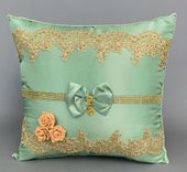 Economic Quinceanera Kneeling Pillow Burgundy with Gold