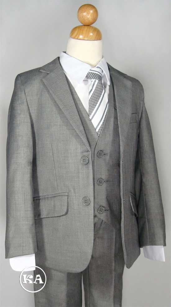 Elegant Silver Boys Suit