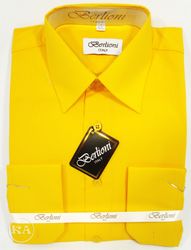 Fancy Men's Shirt Gold Color - Berlioni