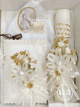 First Communion Candle Gift Set (girl) 